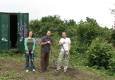 Elaine, Sefton and Steve pretending to have done some work